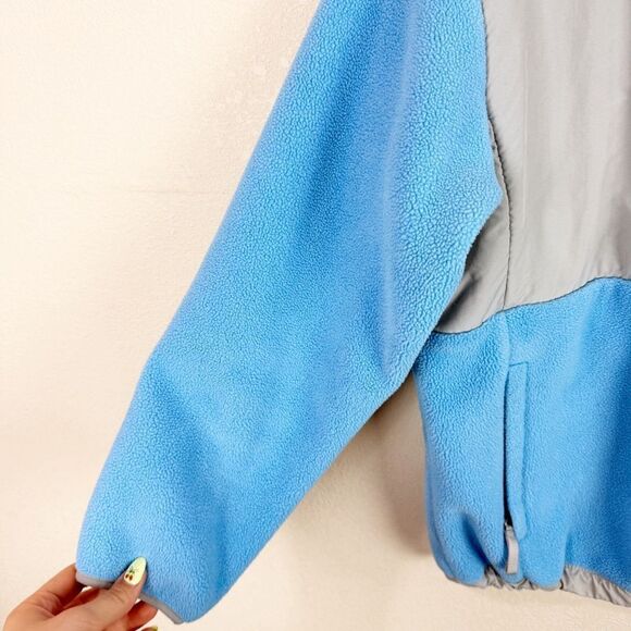 The North Face Girls Blue Fleece Zip Up Jacket Large - Picture 5 of 7